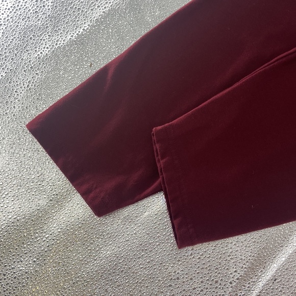Cato burgundy cotton blend basic long sleeve top - Picture 12 of 14